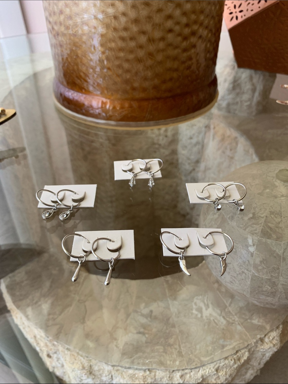 Silver Hoop Huggie Earrings (Choose 1)